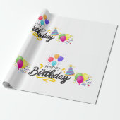 Happy Birthday Design Article-02 Geschenkpapier (Ungerollt)