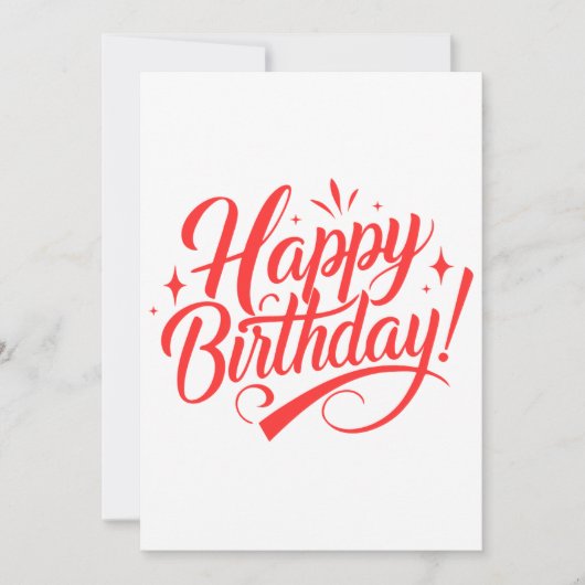 Happy Birthday Design - Perfekt für Karten (Vorderseite)
