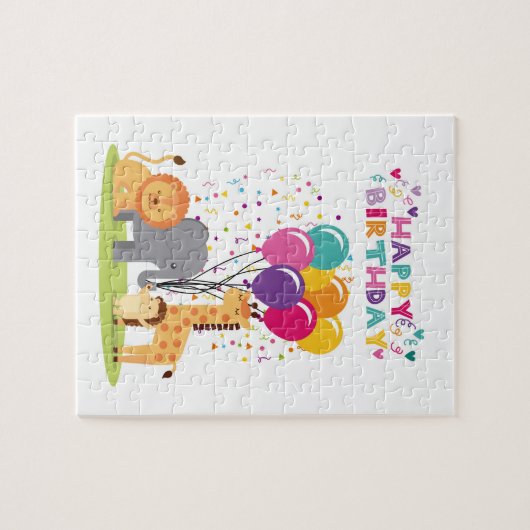 Happy Birthday Design Puzzle (Horizontal)