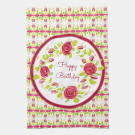 Happy Birthday Designed Geschirrtuch