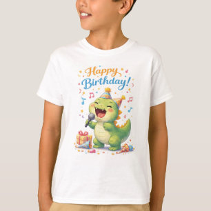 Happy Birthday Dinosaur Kinder T-Shirt –