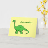 Happy Birthday Dinosaur Old Age Card Karte (Gelbe Blume)