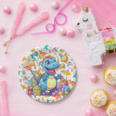 Happy Birthday Dinosaur Pappteller (Party)