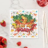 Happy Birthday Dinosaur  Serviette (Beispiel)