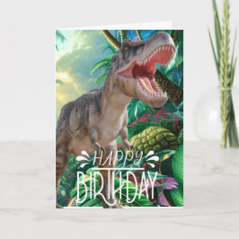 Happy Birthday Dinosaur T Rex Jurassic Card Karte