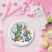 Happy Birthday Dinosaurier Paper Plate Pappteller (Party)