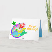 Happy Birthday Dinosaurs Card Karte (Rückseite)