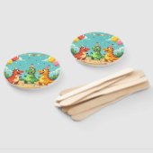 Happy birthday dinosaurs theme fächer (Non-assembled)