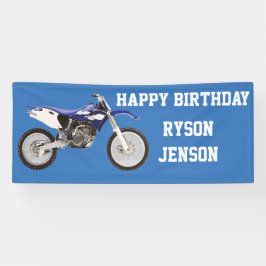 Happy Birthday Dirt Bike Child's Geburtstagsbanner Banner