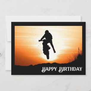Happy Birthday Dirt Bike Sporty Geburtstag