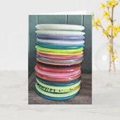 Happy Birthday | Disk Golf Spaß Karte (Gelbe Blume)