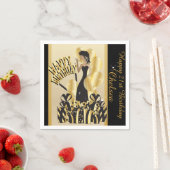 Happy Birthday Diva Girl | DIY Name | Gold Serviette (Beispiel)