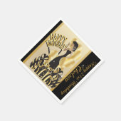 Happy Birthday Diva Girl | DIY Name | Gold Serviette (Ecke)