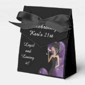 Happy Birthday Diva Girl | DIY Name | LILA Geschenkschachtel (Vorderseite)