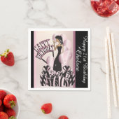 Happy Birthday Diva Girl | DIY Name | Rosa Serviette (Beispiel)