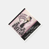 Happy Birthday Diva Girl | DIY Name | Rosa Serviette (Ecke)