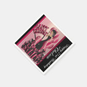 Happy Birthday Diva Girl | DIY Name | Ruby Red Serviette (Ecke)