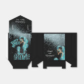 Happy Birthday Diva Girl | DIY Name | Türkis Geschenkschachtel (Ungefaltet)