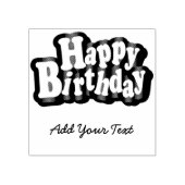 Happy Birthday - DIY Text Gummistempel (Prägung)
