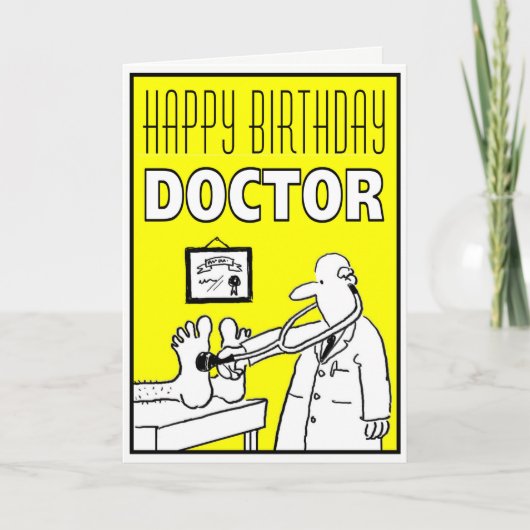 Happy Birthday Doctor Card to Personalize Inside Karte (Vorderseite)