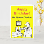 Happy Birthday Doctor Card to Personalize Inside Karte (Gelbe Blume)