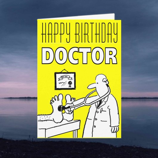 Happy Birthday Doctor Card to Personalize Inside Karte