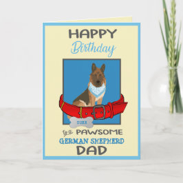 Happy Birthday Dog Daddy von German Shepherd Dog Karte