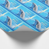 Happy Birthday Dolphin Wrapping Paper Geschenkpapier (Ecke)