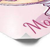 Happy Birthday Dondurma Ice-Creme Kawaii Cartoon Fotodruck (Ecke)