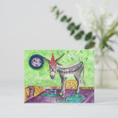 Happy Birthday Donkey Postkarte (Stehend Vorderseite)