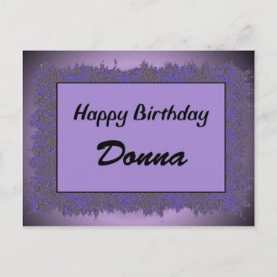 Happy Birthday Donna Postkarte