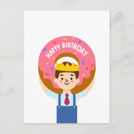 Happy Birthday donut Postkarte