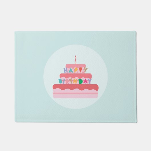 Happy Birthday Doormat Fußmatte (Vorderseite)