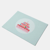 Happy Birthday Doormat Fußmatte (Schrägansicht)