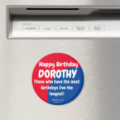 Happy Birthday DOROTHY Kühlschrank Magnet (In Situ (Geschirrspüler))