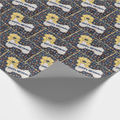 Happy Birthday Dot Bone Geschenkpapier (Ecke)