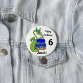 Happy Birthday Dragon Personalize Name Age Button (Beispiel)