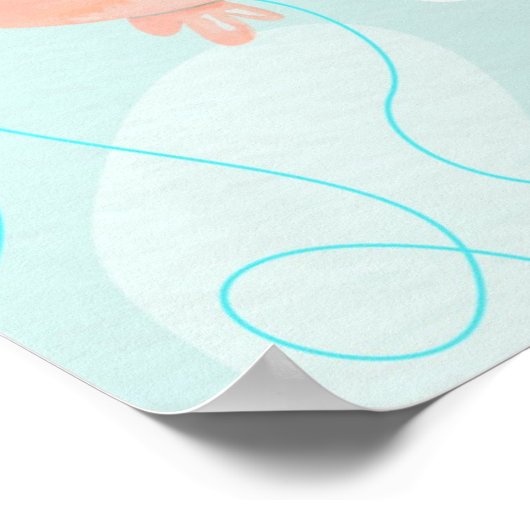 Happy Birthday Dragon Poster (Ecke)