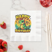 Happy Birthday Dragon Serviette (Beispiel)