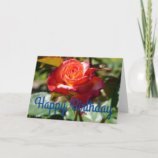 Happy Birthday Dream Come - die wahre Rose #2 Karte (Vorderseite)