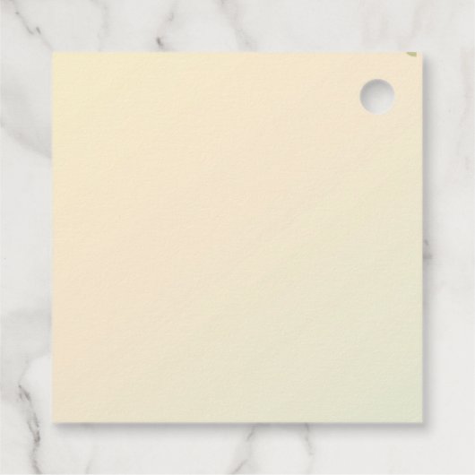 Happy Birthday Drei kleine Schweine feiern Geschenkanhänger (Rückseite)