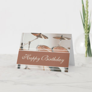 Happy Birthday - Drum Kit Karte