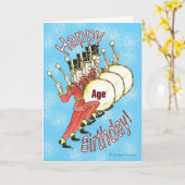 Happy Birthday - Drummers Karte (Gelbe Blume)