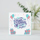 Happy Birthday du der You Karte (Stehend Vorderseite)