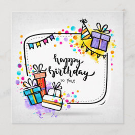 Happy Birthday Du der You Karte