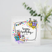 Happy Birthday Du der You Karte (Stehend Vorderseite)