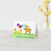 Happy Birthday Duck Duck Moose Karte (Gelbe Blume)
