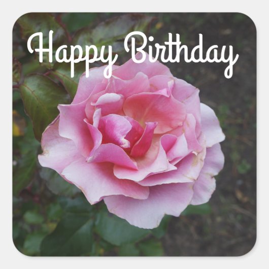 Happy Birthday Duet Rose #2 Stickers (Vorderseite)