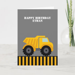 Happy Birthday Dump Truck Erste Karte