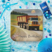 Happy Birthday Dump Truck Pappteller (Party)